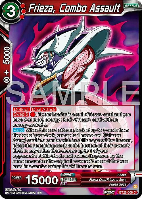 Frieza, Combo Assault Card Front