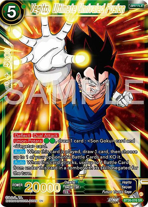 Vegito, Ultimate Unrivaled Fusion Frente