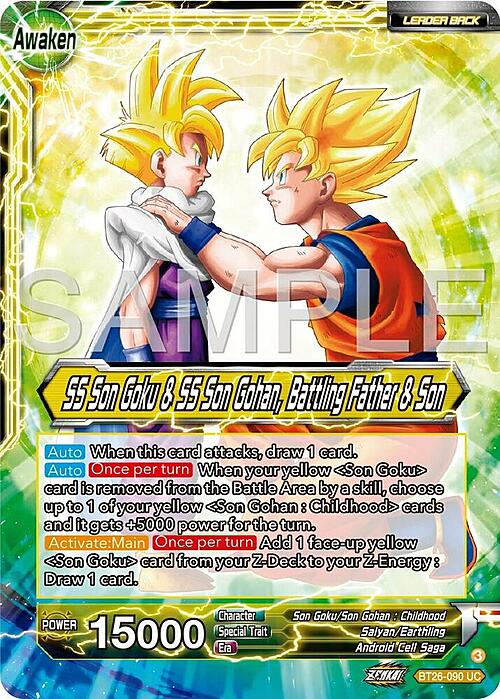 SS Son Goku // SS Son Goku & SS Son Gohan, Battling Father & Son Frente