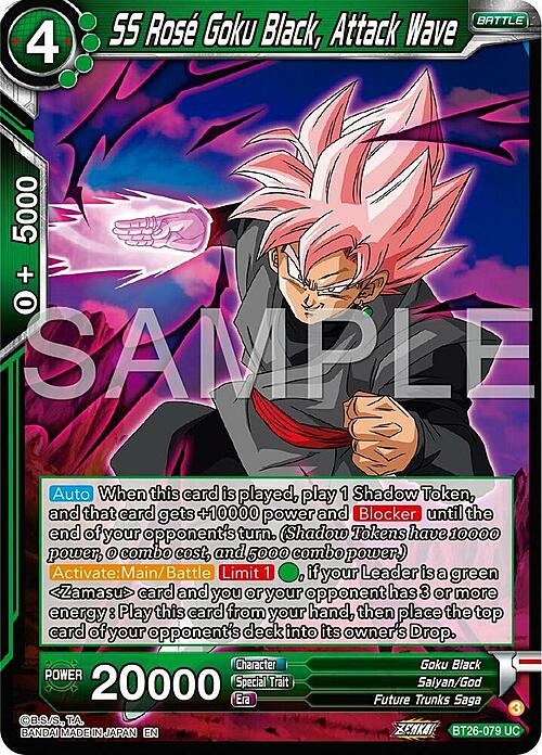 SS Rose Goku Black, Attack Wave Frente