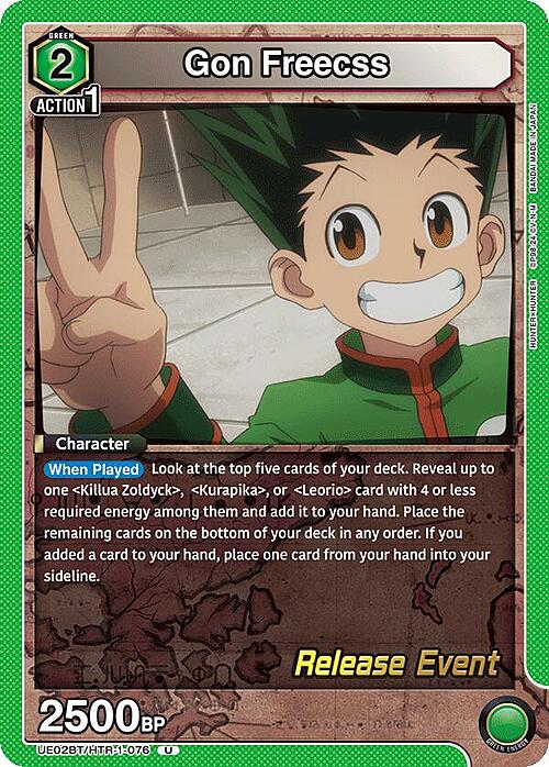 Gon Freecss Card Front