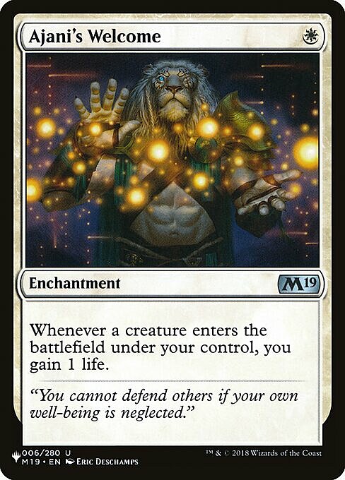 Benvenuto di Ajani Card Front