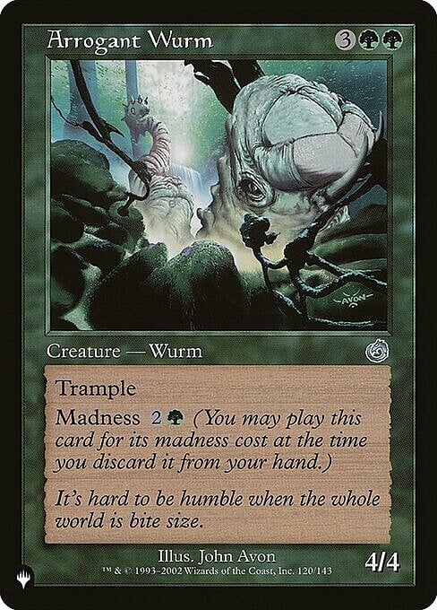 Wurm Arrogante Card Front