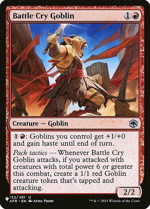 Battle Cry Goblin Card Front