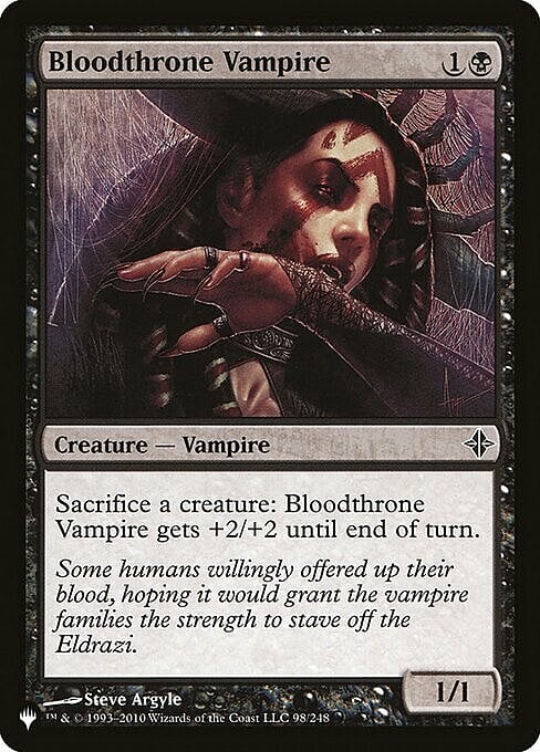 Vampira del Trono Insanguinato Card Front