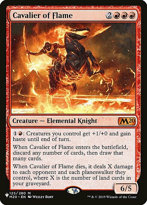 Cavalcante delle Fiamme Card Front