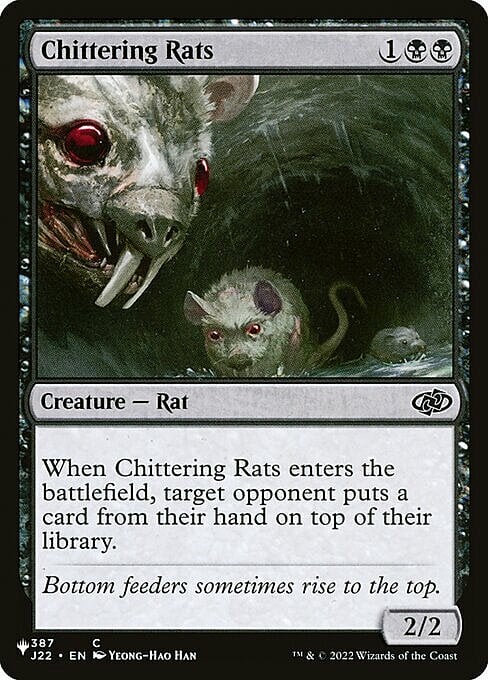 Chittering Rats Card Front