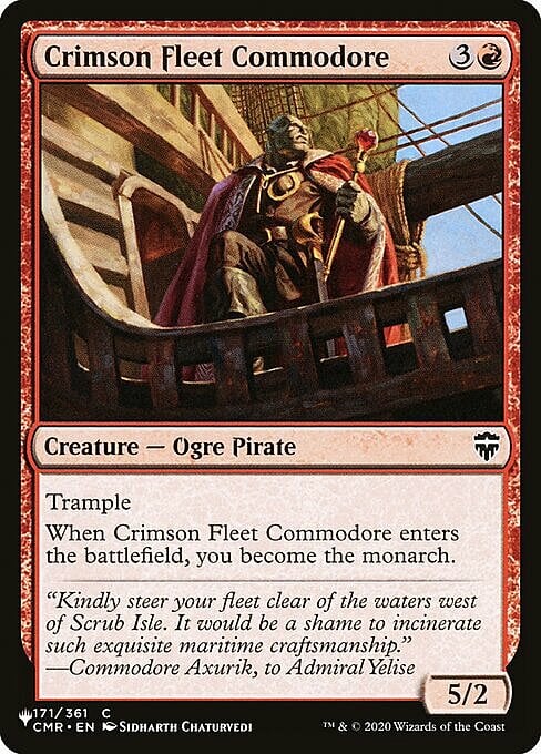 Crimson Fleet Commodore Card Front