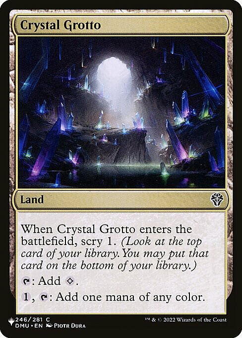 Grotta di Cristallo Card Front