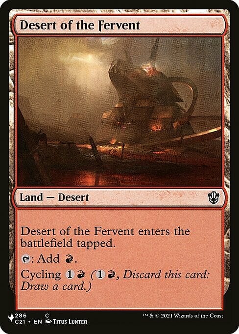 Desert of the Fervent Card Front