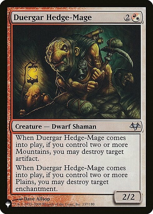 Duergar Hedge-Mage Card Front