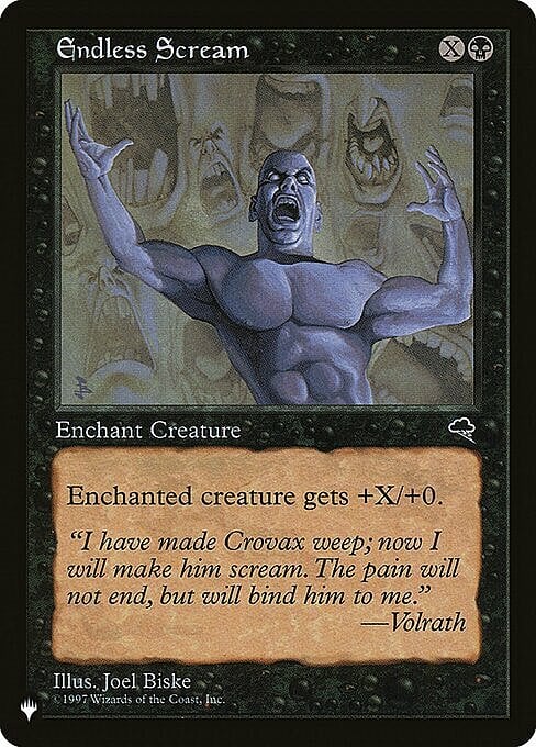 Endless Scream Card Front