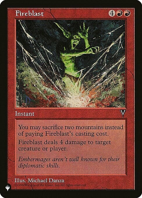 Fireblast Card Front