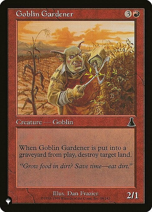 Goblin Gardener Card Front