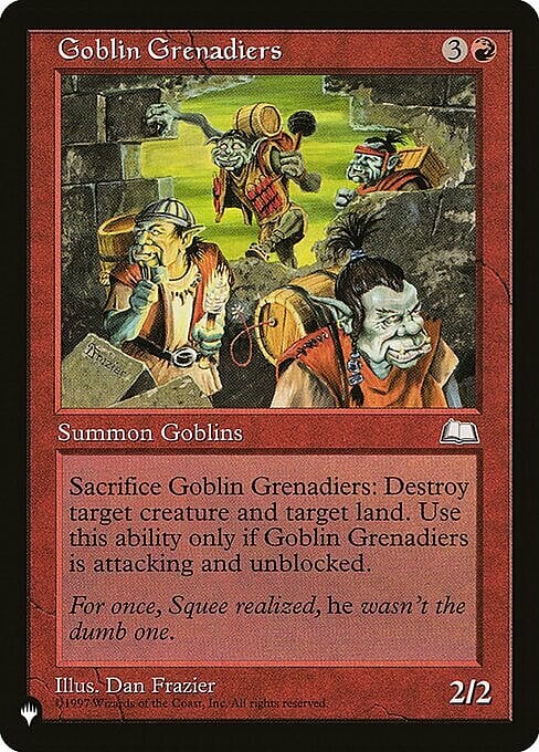 Goblin Grenadiers Card Front