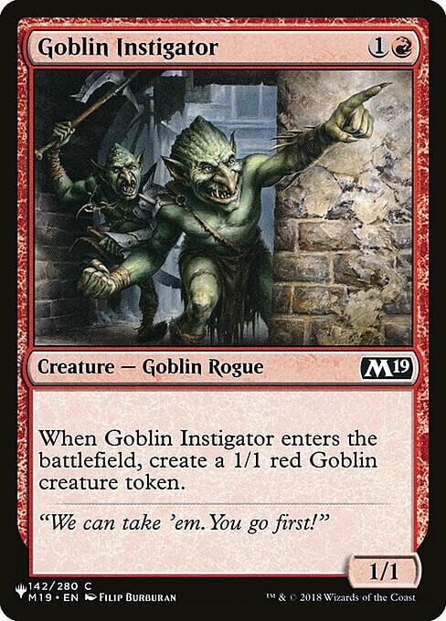 Goblin Instigator Card Front