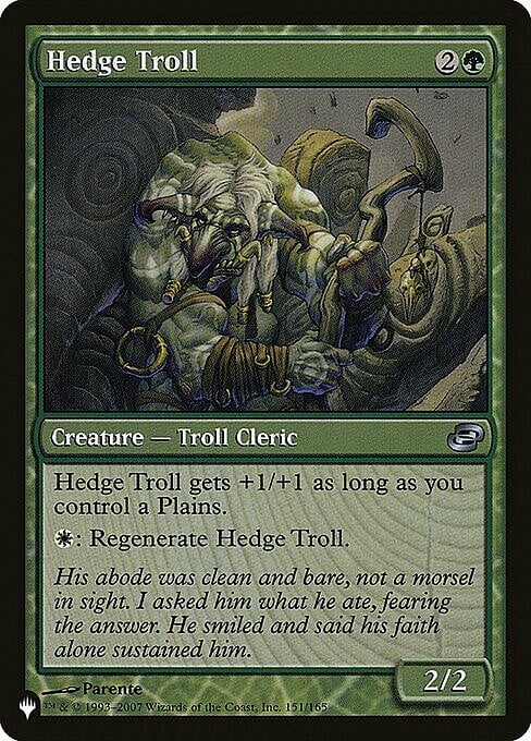 Troll delle Siepi Card Front