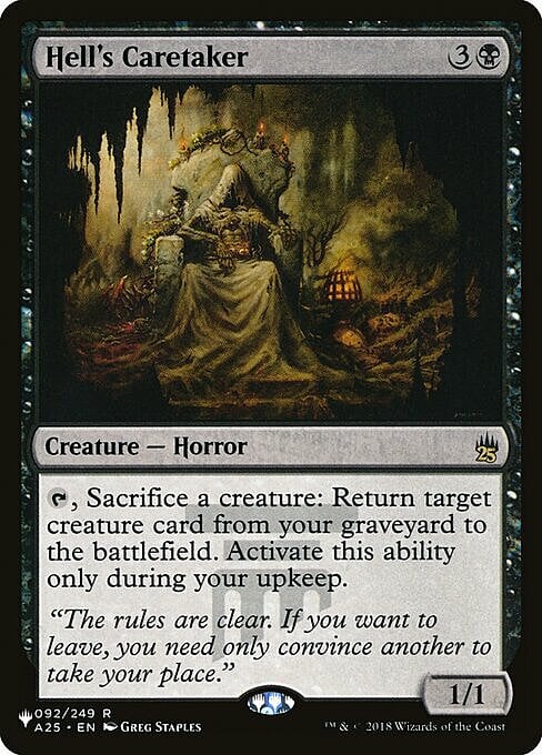 Hell's Caretaker Card Front