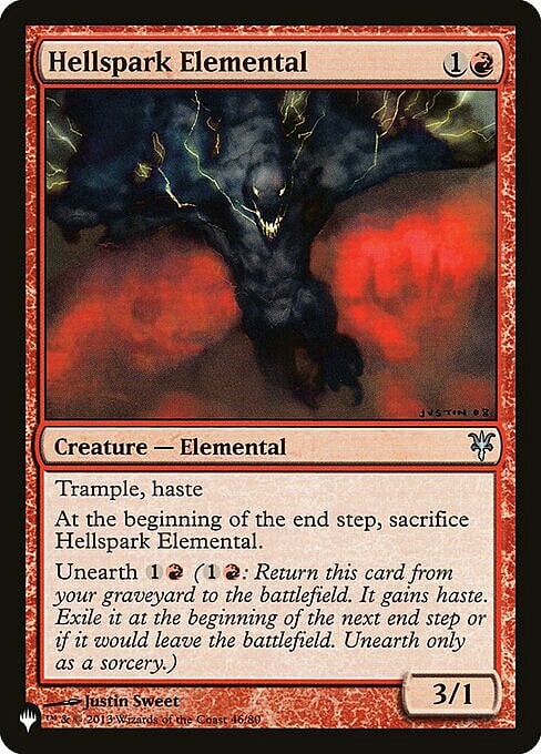 Elementale Scintillante Infernale Card Front