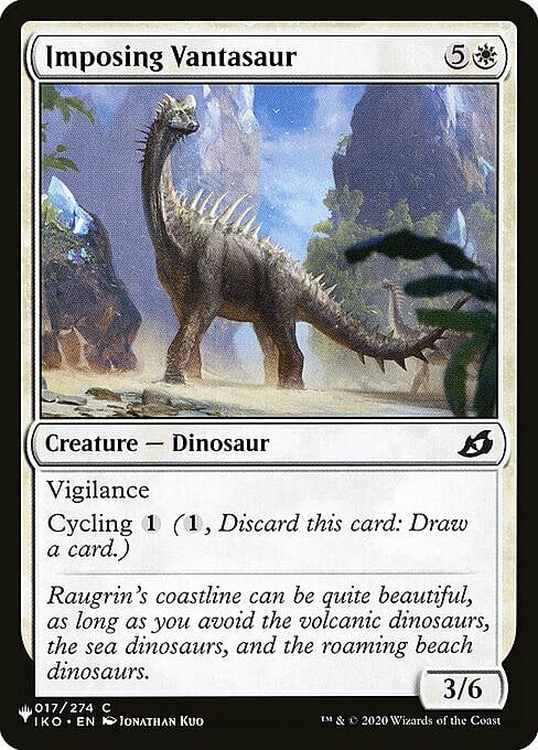 Imposing Vantasaur Card Front