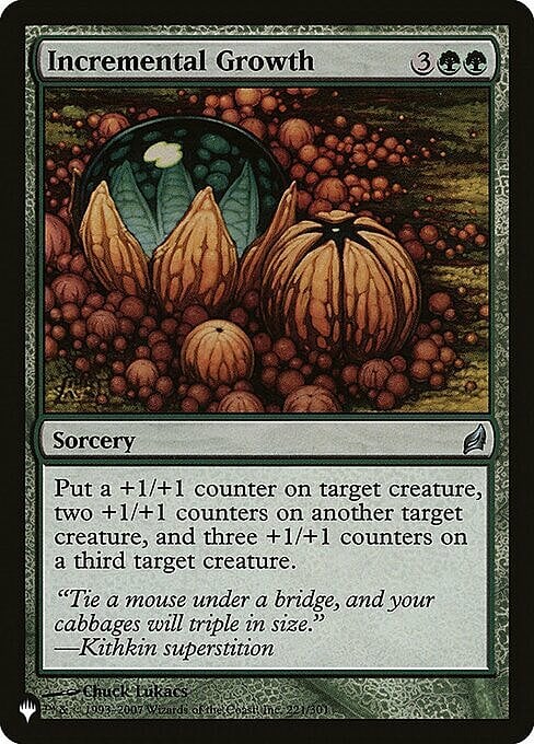 Incremental Growth Card Front