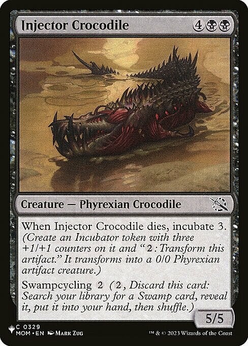 Injector Crocodile Card Front