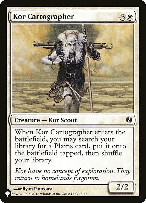 Cartografa Kor Card Front