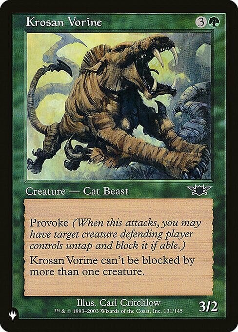 Krosan Vorine Card Front