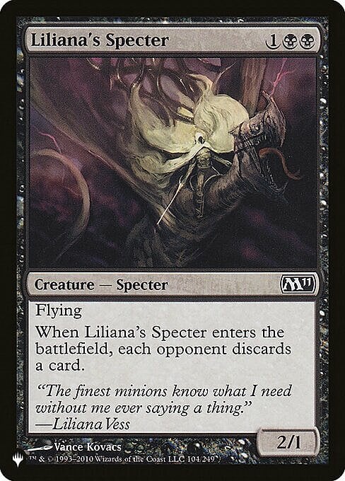 Liliana's Specter Card Front