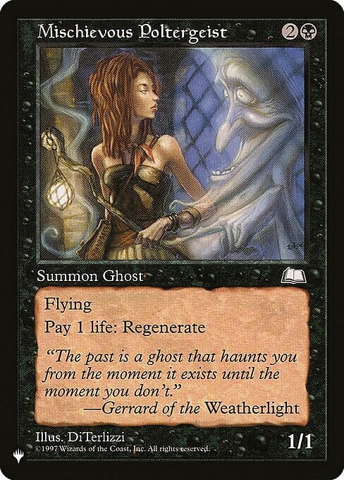 Poltergeist Maligno Card Front