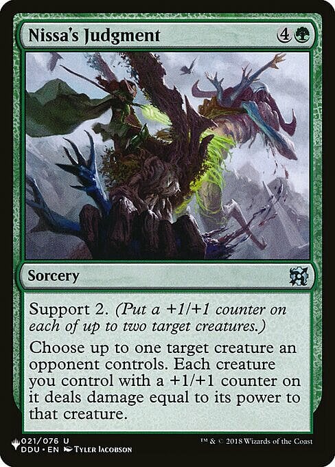 Nissa's Judgment Card Front