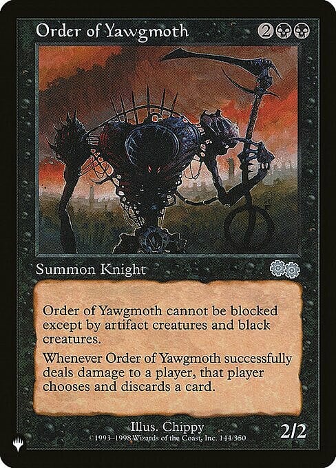 Order of Yawgmoth Card Front