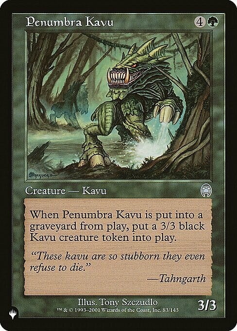 Penumbra Kavu Card Front