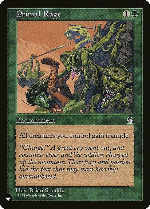 Primal Rage Card Front