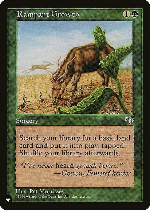 Rampant Growth Card Front