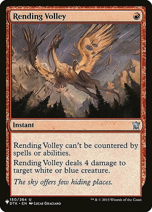 Rending Volley Card Front