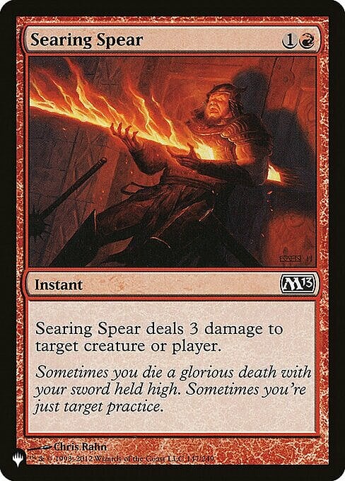 Searing Spear Card Front