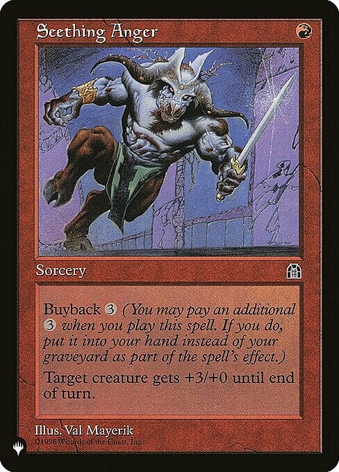 Seething Anger Card Front