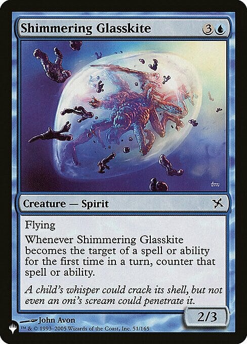 Shimmering Glasskite Card Front