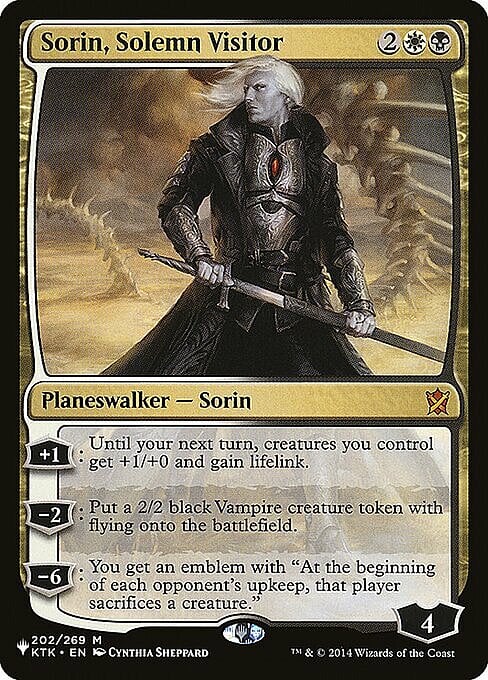 Sorin, Visitatore Solenne Card Front