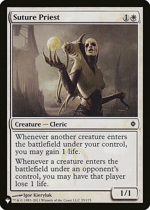 Suture Priest Card Front