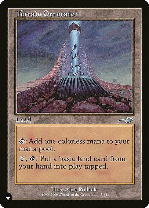 Terrain Generator Card Front