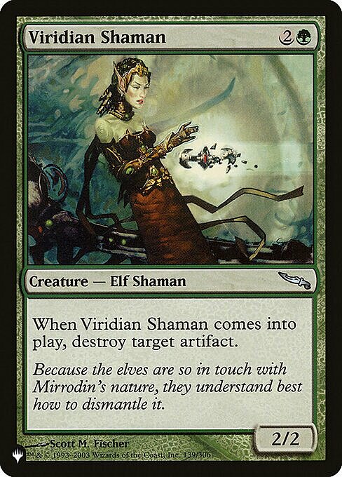 Viridian Shaman Card Front