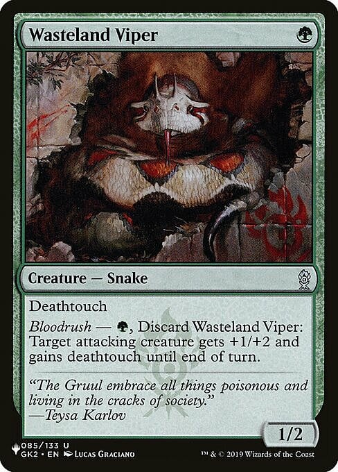 Vipera delle Lande Desolate Card Front