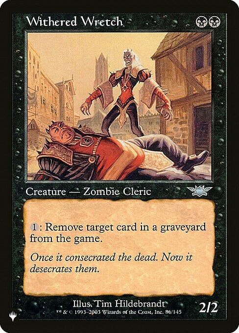 Corruttore Avvizzito Card Front