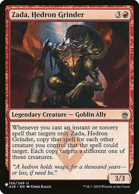 Zada, Hedron Grinder Card Front