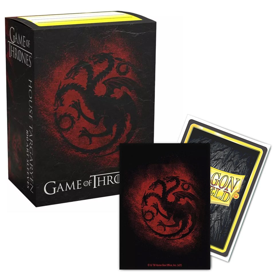 100 Dragon Shield Sleeves - Brushed House Targaryen