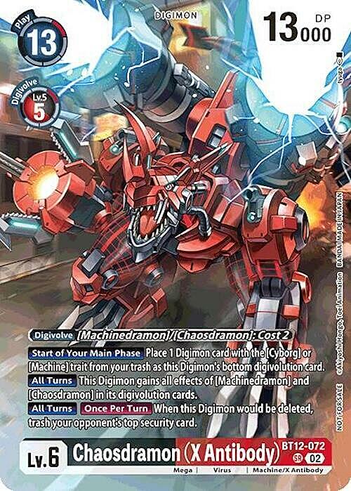 Chaosdramon (X Antibody) Card Front