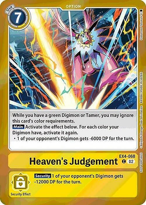 Heaven's Judgement Card Front