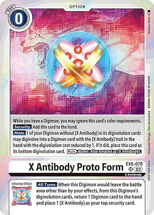 X Antibody Proto Form Card Front